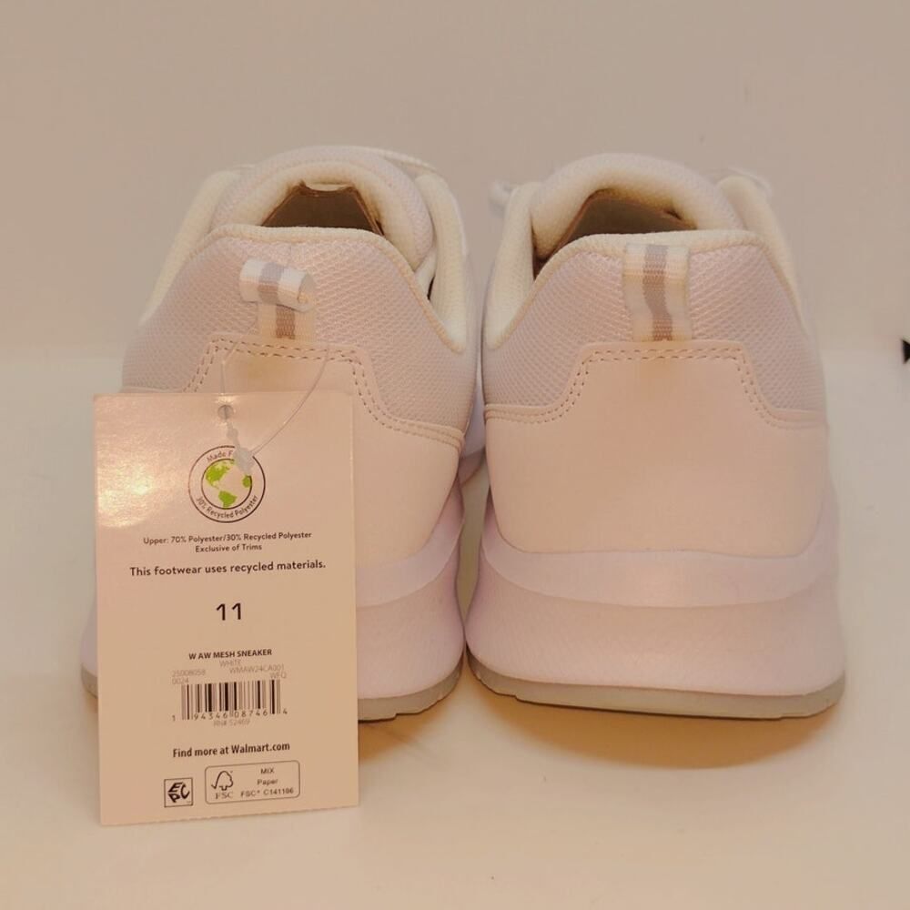 Athletic Works Women's NEW w/Tags Triple White Sneakers - Size 11 - Picture 5 of 7
